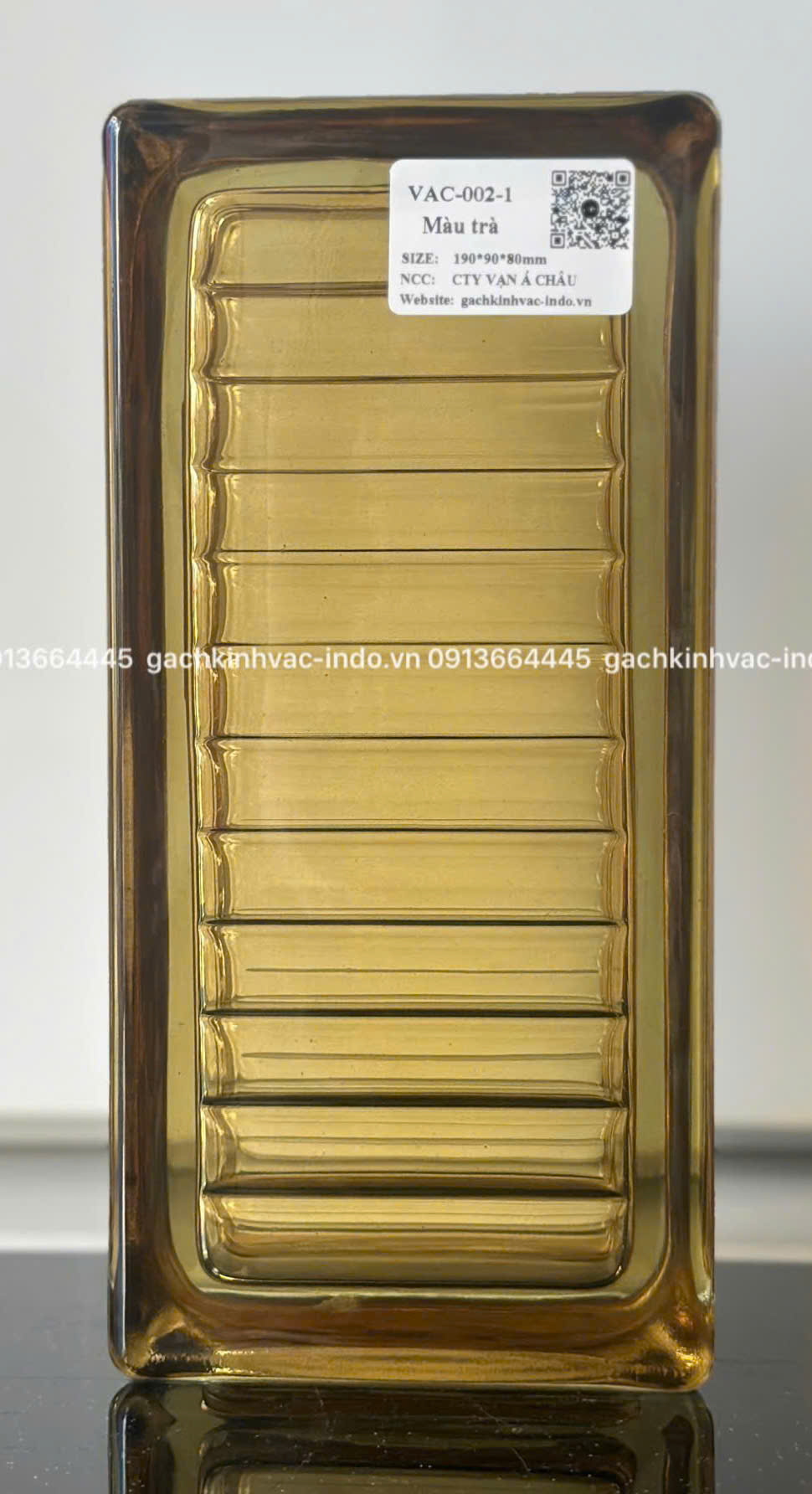 Gạch kính VAC-002-1 Màu Trà